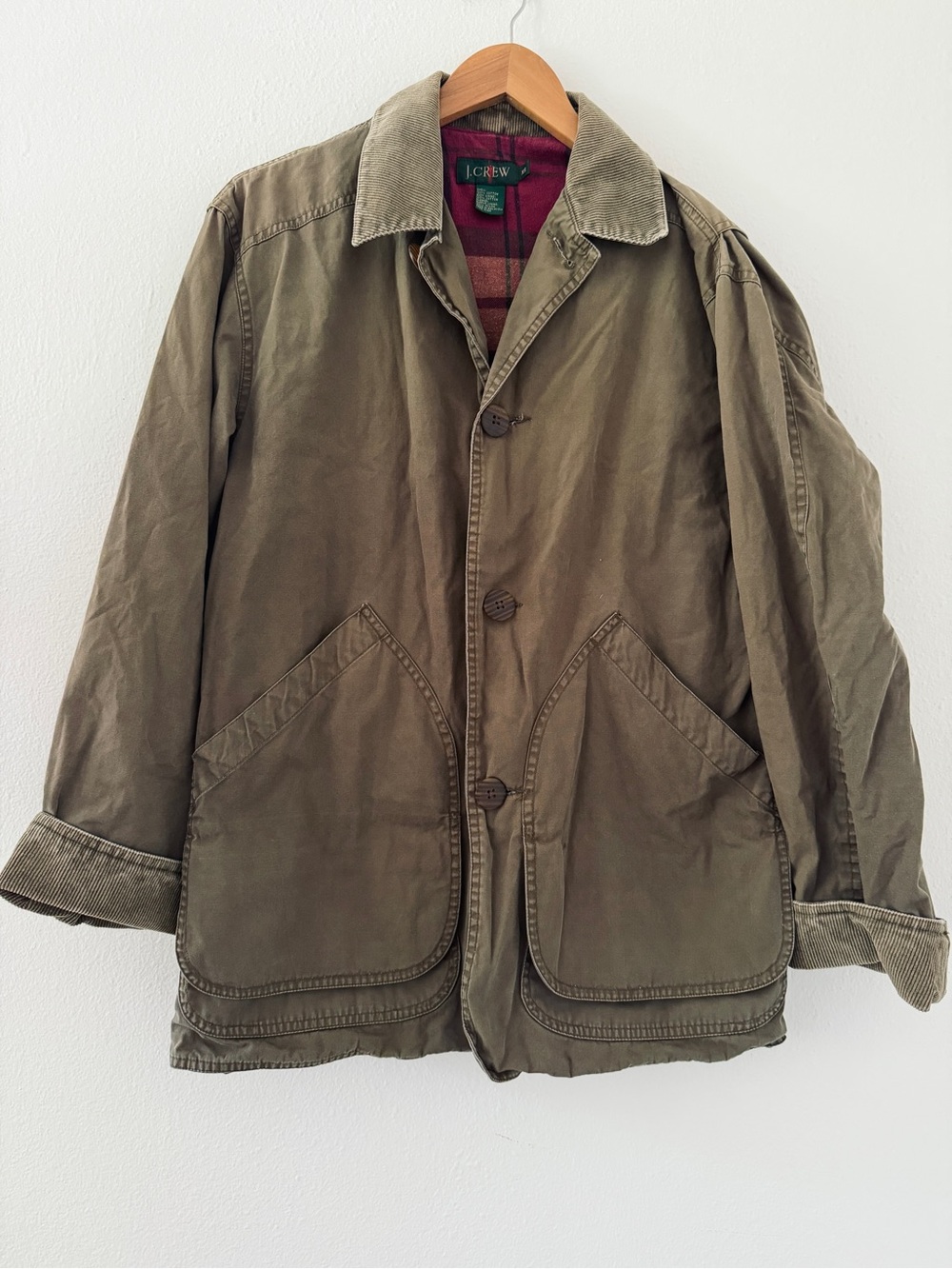 J. CREW 90s Vintage Chore Barn Jacket Oarsman Outdoors Canvas Coat